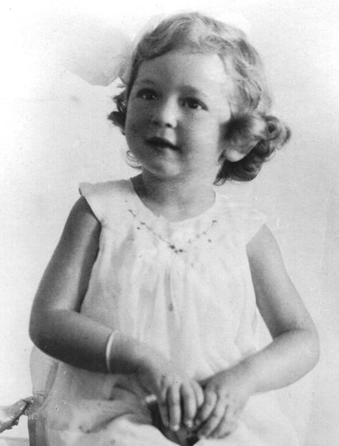 Shirley as a child